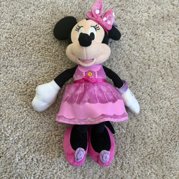 Disney Junior Minnie‎ Mouse Small Stuffed Plush Tea Party Doll Toy - Picture 1 of 13
